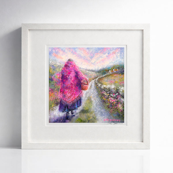 An empty basket carries no weight | Small framed print