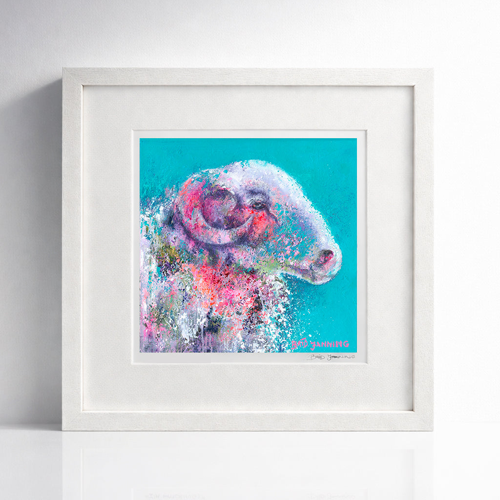 Baa-Attitude | Small framed print