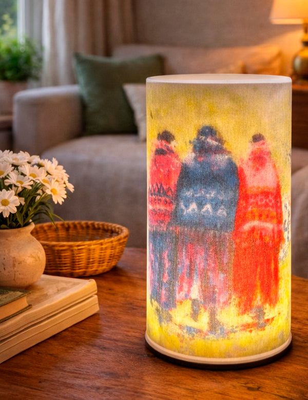 "Here Come The Girls" Wax Hurricane Lamp