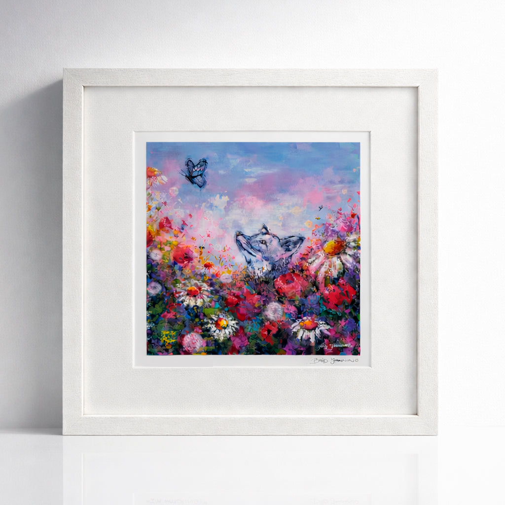 I'm watching | Small framed print