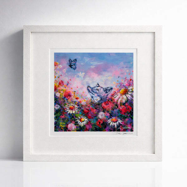 I'm watching | Small framed print