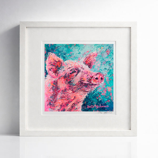 Mucky Mick | Small framed print