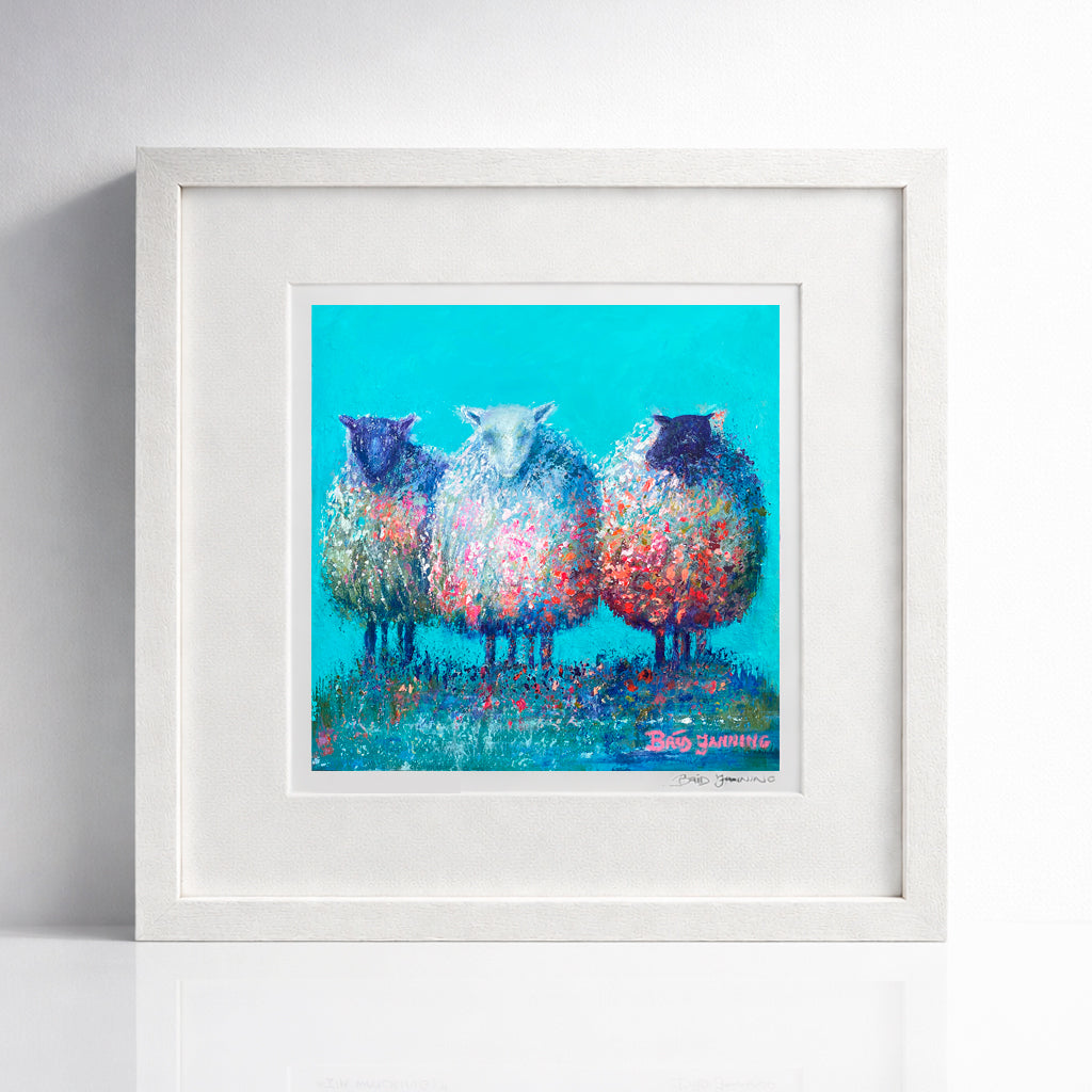 Three Bags Full | Small framed print